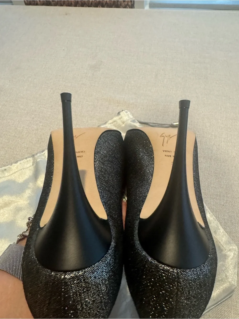Giuseppe Zanotti glitter black